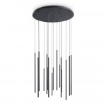 Look - Black 16 Light LED Cluster Pendant