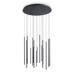 Look - Black 16 Light LED Cluster Pendant