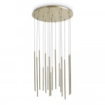 Look - Satin Brass 16 Light LED Cluster Pendant