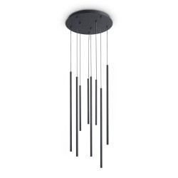 Look - Black 8 Light LED Cluster Pendant