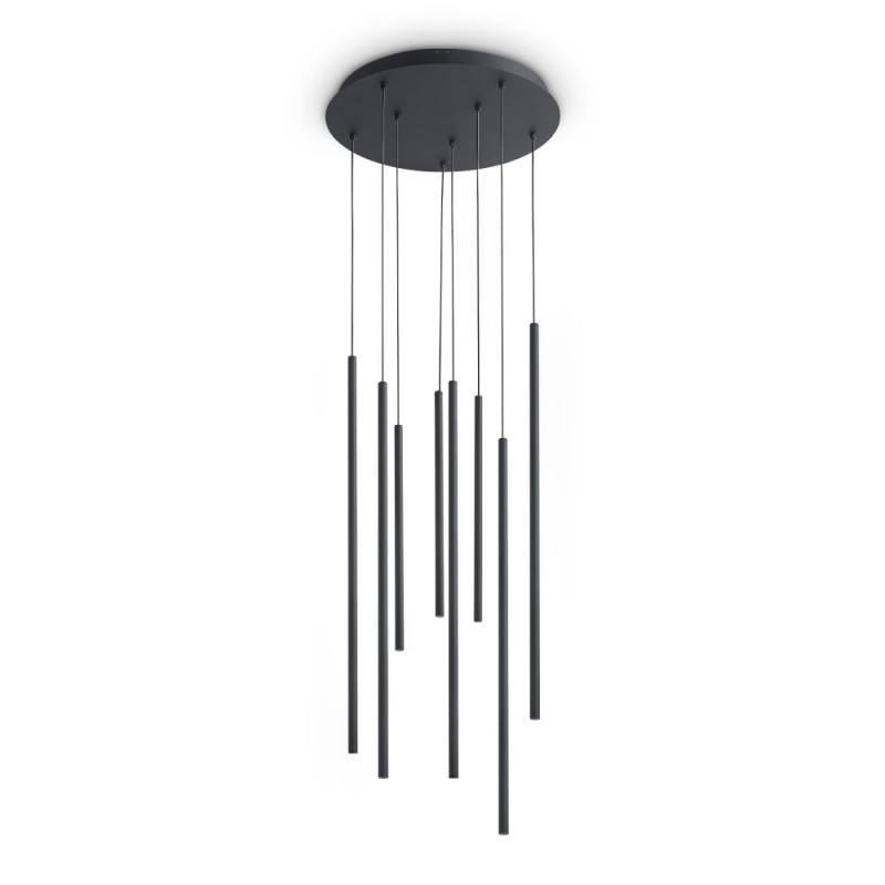 IdealLux-371177 - Look - Black 8 Light LED Cluster Pendant
