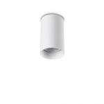 Look - Surface-Mounted White Cylindrical Spotlight 10 cm
