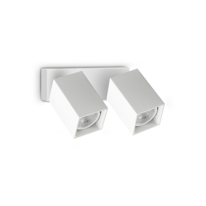IdealLux-371221 - Dynamite - White Square 2 Spotlights