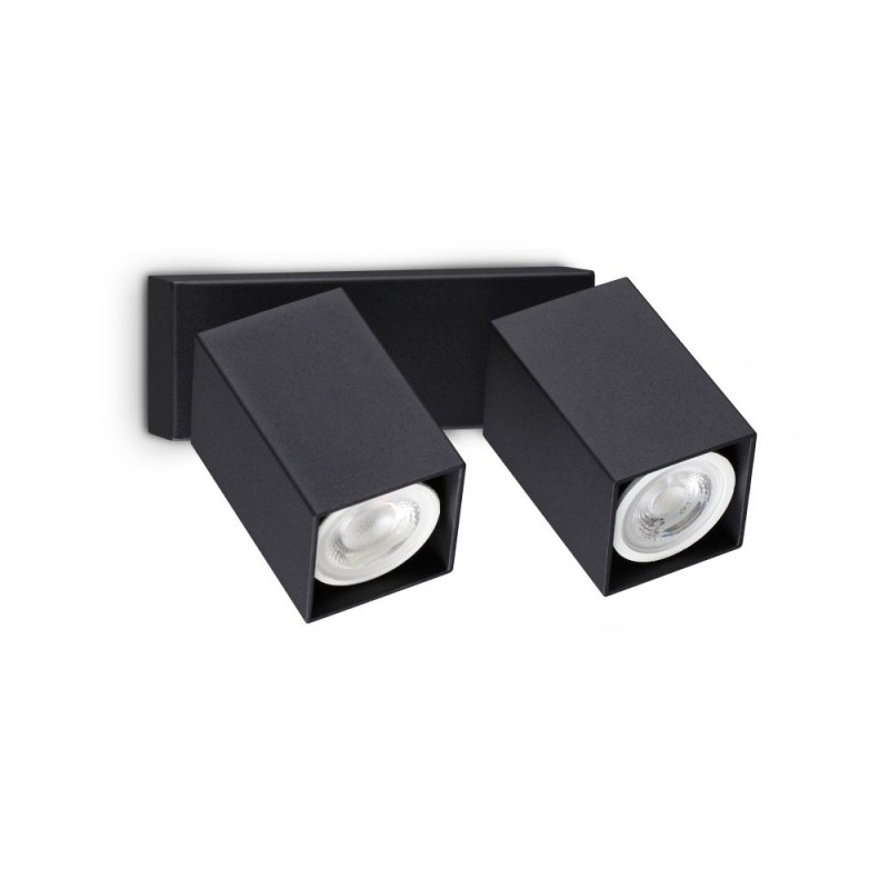 IdealLux-371238 - Dynamite - Black Square 2 Spotlights