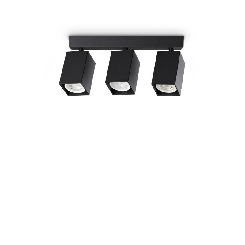 IdealLux-371276 - Dynamite - Black Square 3 Spotlights