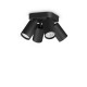 IdealLux-371290 - Dynamite - Black Round 4 Spotlights