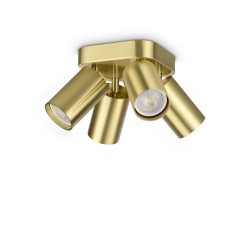 Dynamite - Satin Brass Round 4 Spotlights