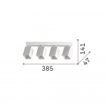 Dynamite - Satin Brass Square 4 Spotlights