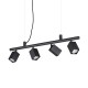 IdealLux-371382 - Dynamite - Black 4 Light Linear Fitting