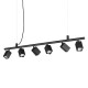 IdealLux-371412 - Dynamite - Black 6 Light Linear Fitting
