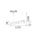 IdealLux-371429 - Dynamite - Satin Brass 6 Light Linear Fitting