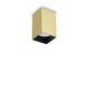 IdealLux-371481 - Look Square - Surface-Mounted Brass Square Spotlight 10 cm