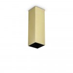 Look Square - Surface-Mounted Brass Square Spotlight 20 cm