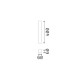IdealLux-371511 - Look Square - Surface-Mounted Brass Square Spotlight 40 cm