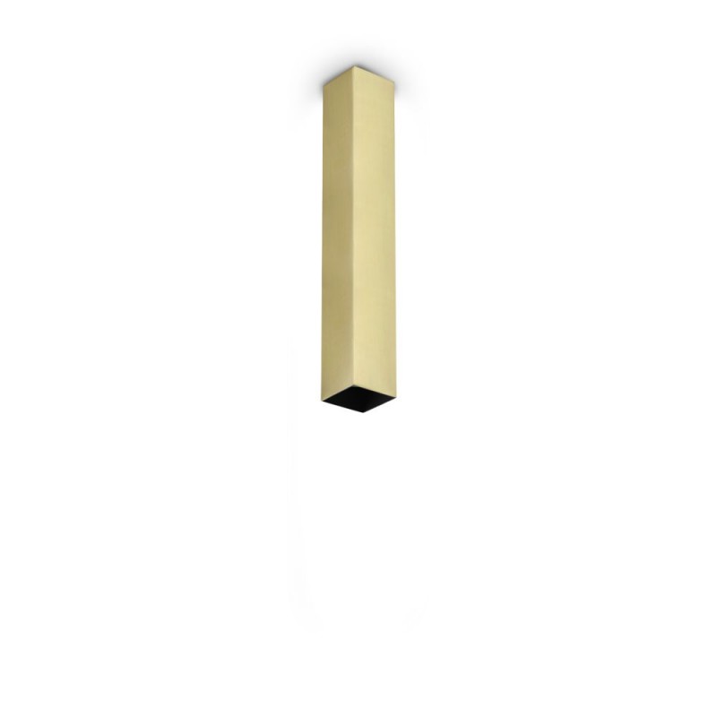 IdealLux-371511 - Look Square - Surface-Mounted Brass Square Spotlight 40 cm