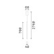 IdealLux-371603 - Look - White Pendant Ø 4 cm