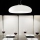 Ceiling Lights - Aria - Small White Frosted Glass Single Hanging Pendant IdealLux-059679 - Aria - Small White Frosted Glass Single Hanging Pendant