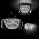 Ceiling Lights - Audi-61 - Crystal with Clear Glass 6 Light Ceiling Lamp IdealLux-133898 - Audi-61 - Crystal with Clear Glass 6 Light Ceiling Lamp