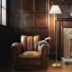 Table & Floor Lamp - Beverly - Adjustable White Fabric with Gold Floor Lamp IdealLux-140315 - Beverly - Adjustable White Fabric with Gold Floor Lamp