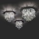 IdealLux-089485 - Bijoux - Crystal with Chrome 5 Light Ceiling Lamp