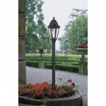 Mizar Anna - Black Hexagonal Lantern Post Mizar Anna - Black Hexagonal Lantern Post