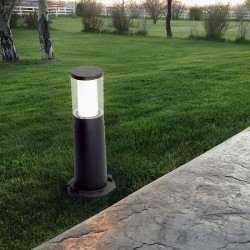 Carlo - Black CCT Bollard with Clear & White Diffuser 3.5W Carlo - Black CCT Bollard with Clear & White Diffuser 3.5W