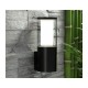 Fumagalli-FMDR1570U1LAX - Carlo - Clear & White with Black Wall Lamp