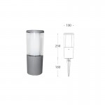 Carlo - Grey CCT Spike Spot with Clear & White Diffuser 3.5W Carlo - Grey CCT Spike Spot with Clear & White Diffuser 3.5W
