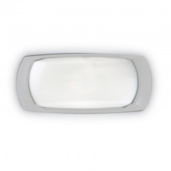 Francy - Grey Bulkhead Light with Opal White Diffuser Francy - Grey Bulkhead Light with Opal White Diffuser