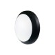 Fumagalli-FM1G3000E27AR - Gelmi - Black Round Bulkhead with Opal Diffuser