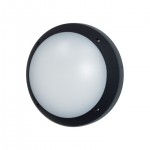Gelmi - Black Round Bulkhead with Opal Diffuser