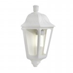 Iesse - White Half Lantern Wall Lamp Iesse - White Half Lantern Wall Lamp