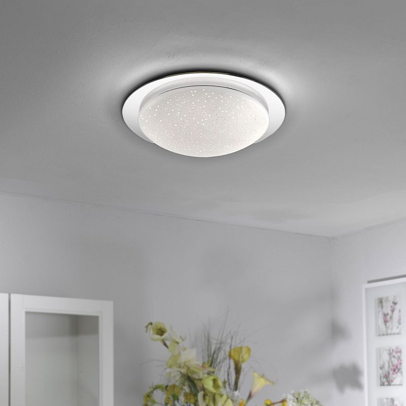 Bathroom Lights - Skyler - LED Bathroom Sparkling Sky Look Large Flush LeuchtenDirect-14332-17 - Skyler - LED Bathroom Sparkling Sky Look Large Flush