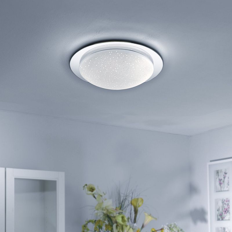 Bathroom Lights - Skyler - LED Bathroom Sparkling Sky Look Large Flush LeuchtenDirect-14332-17 - Skyler - LED Bathroom Sparkling Sky Look Large Flush