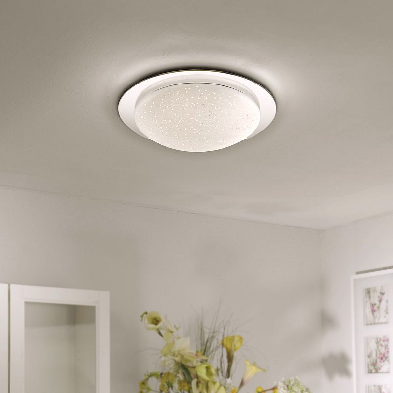 Bathroom Lights - Skyler - LED Bathroom Sparkling Sky Look Large Flush LeuchtenDirect-14332-17 - Skyler - LED Bathroom Sparkling Sky Look Large Flush