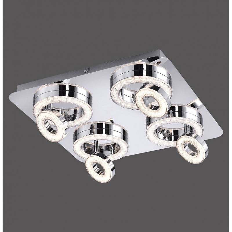 Spot & Downlights - Tim - Modern LED Chrome Square 4 lights Spotlight LeuchtenDirect-14522-17 - Tim - Modern LED Chrome Square 4 lights Spotlight