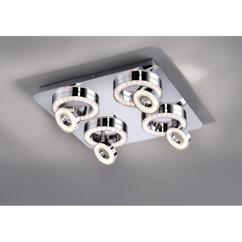 Spot & Downlights - Tim - Modern LED Chrome Square 4 lights Spotlight LeuchtenDirect-14522-17 - Tim - Modern LED Chrome Square 4 lights Spotlight