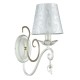 Wall Lights - Monile - Pattern White Fabric Wall lamp -White gold Maytoni-ARM004-01-W - Monile - Pattern White Fabric Wall lamp -White gold
