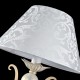 Table & Floor Lamp - Monile - Pattern White Fabric Table Lamp -White gold Maytoni-ARM004-11-W - Monile - Pattern White Fabric Table Lamp -White gold