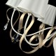Ceiling Lights - Intreccio - White Fabric 6 Light Pendant- Gold Ribbon Maytoni-ARM010-06-W - Intreccio - White Fabric 6 Light Pendant- Gold Ribbon
