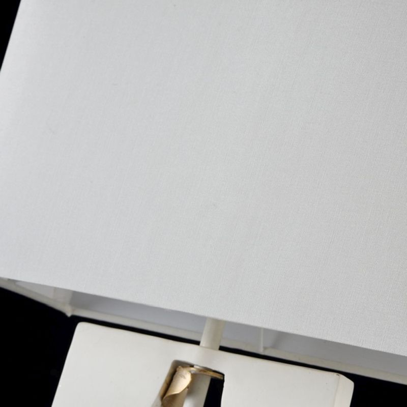 Table & Floor Lamp - Intreccio - White Fabric Table Lamp- Gold Ribbon Maytoni-ARM010-11-W - Intreccio - White Fabric Table Lamp- Gold Ribbon