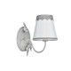 Wall Lights - Bouquet - White Fabric with Lace Wall Lamp - Antique Grey Maytoni-ARM023-01-S - Bouquet - White Fabric with Lace Wall Lamp - Antique Grey