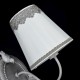 Wall Lights - Bouquet - White Fabric with Lace Wall Lamp - Antique Grey Maytoni-ARM023-01-S - Bouquet - White Fabric with Lace Wall Lamp - Antique Grey