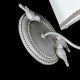 Wall Lights - Bouquet - White Fabric with Lace Wall Lamp - Antique Grey Maytoni-ARM023-01-S - Bouquet - White Fabric with Lace Wall Lamp - Antique Grey