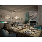 Brionia - Cream Gold Twin Wall Lamp with White Shade & Crystal Brionia - Cream Gold Twin Wall Lamp with White Shade & Crystal