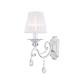Wall Lights - Grace - White Fabric Wall lamp - Crystal Maytoni-ARM247-01-G - Grace - White Fabric Wall lamp - Crystal