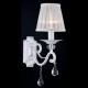 Maytoni-ARM247-01-G - Grace - White Fabric Wall lamp - Crystal