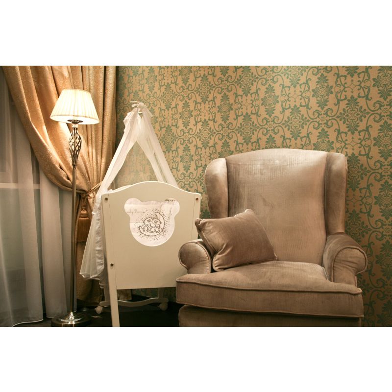Table & Floor Lamp - Grace - White Fabric Floor lamp - Crystal Maytoni-ARM247-11-G - Grace - White Fabric Floor lamp - Crystal