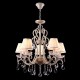 Ceiling Lights - Triumph - White Organza 5 Light Pendant- Crystal Maytoni-ARM288-05-G - Triumph - White Organza 5 Light Pendant- Crystal