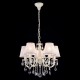 Ceiling Lights - Filomena - White Lace 5 Light Pendant -Crystal Maytoni-ARM390-05-W - Filomena - White Lace 5 Light Pendant -Crystal
